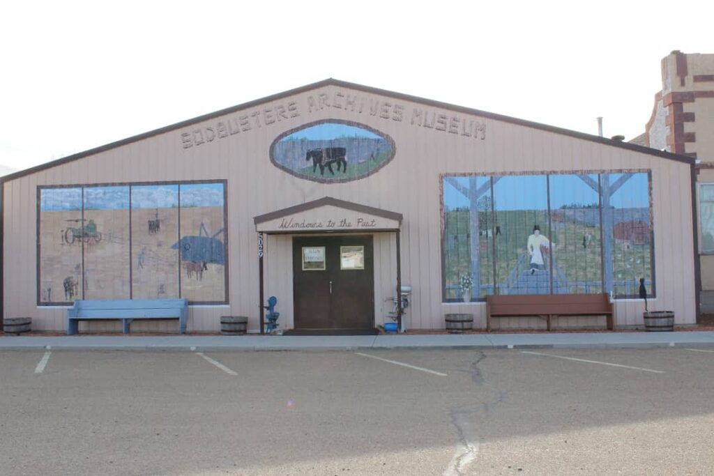 Front entrance of Sodbusters archives museum